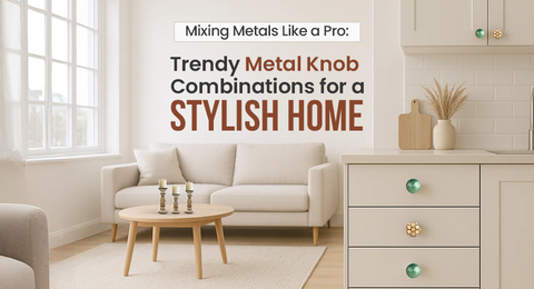 Mixing Metals Like a Pro: Trendy Metal Knob Combinations for a Stylish Home
