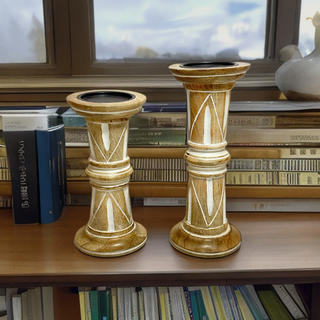 Wood Candle Holder