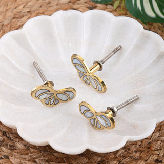 Kate Brass Knobs | Mother of Pearl (Set of 6)