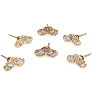 Kate Brass Knobs | Mother of Pearl (Set of 6)