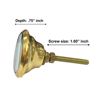 3 Lines MOP Metal Knobs (Set of 6)