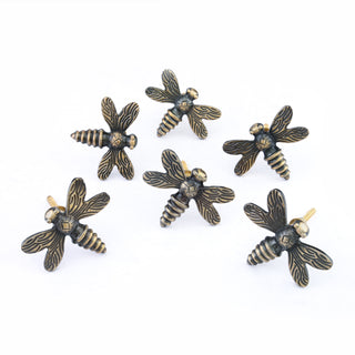 Dragon Fly Brass Knobs (Set of 6)
