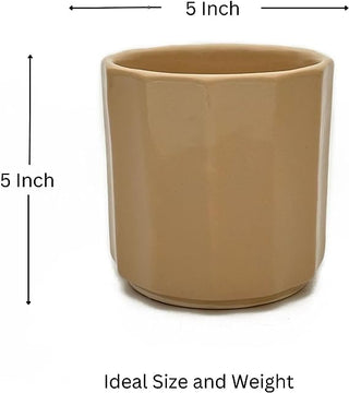Small Ceramic Planter (beige)