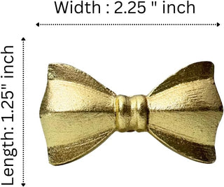 Bow Tie Brass Knobs (Set of 6)