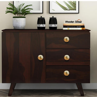 Acrylic Inlay Wooden Knobs (Set of 6)