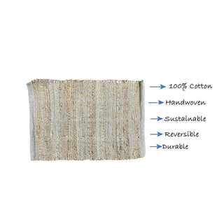 Perilla home Handmade Beige Jute Placemat (Set of 4)