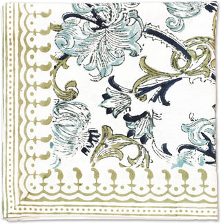 Acantha Cotton Napkin - Hand Blockprint (Set of 4)
