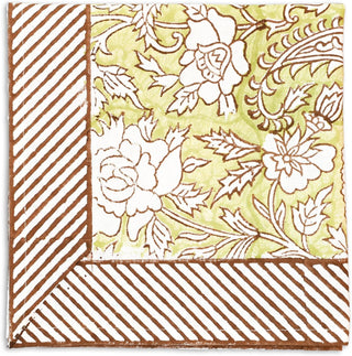 Iris Cotton Napkin - Hand Blockprint (Set of 4)