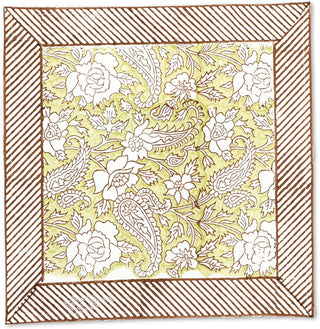 Iris Cotton Napkin - Hand Blockprint (Set of 4)