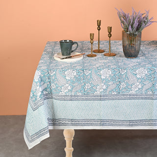 Zoe Cotton Table Cloth - Hand Blockprint