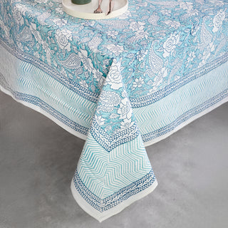 Zoe Cotton Table Cloth - Hand Blockprint