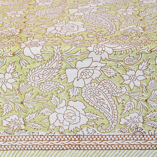 Iris Cotton Table Cloth - Hand Blockprint