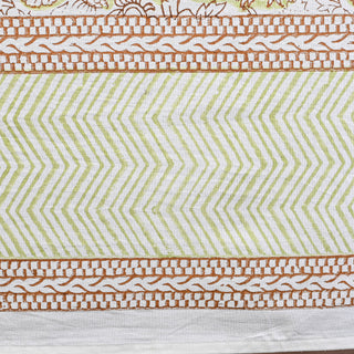 Iris Cotton Table Cloth - Hand Blockprint