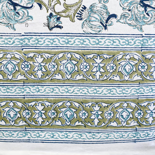 Acantha Cotton Table Cloth - Hand Blockprint