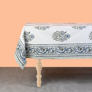 Chloe Cotton Table Cloth - Hand Blockprint