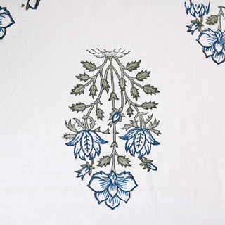 Chloe Cotton Table Cloth - Hand Blockprint