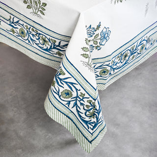 Chloe Cotton Table Cloth - Hand Blockprint