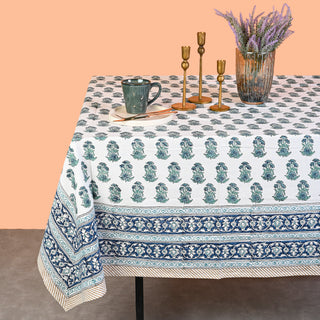 Eros Cotton Table Cloth - Hand Blockprint