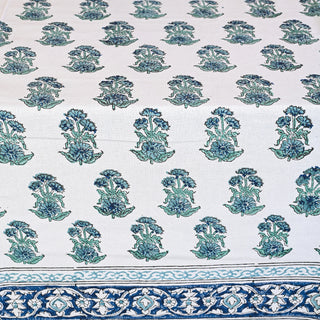 Eros Cotton Table Cloth - Hand Blockprint