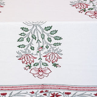 Agatha Cotton Table Cloth - Hand Blockprint