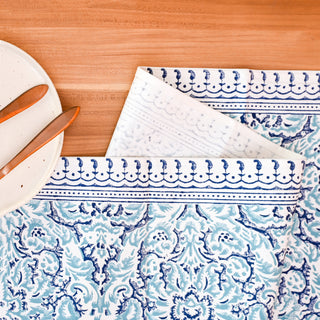 Atlas Cotton Table Runner Hand Blockprint