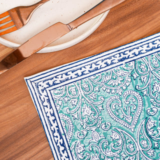 Adonis Cotton Table Runner Hand Blockprint
