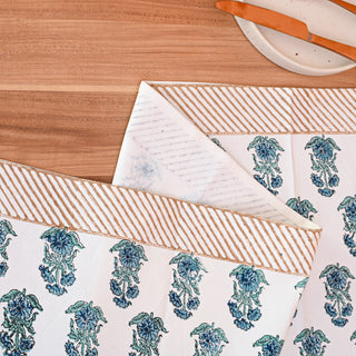 Eros Cotton Table Runner Hand Blockprint