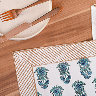 Eros Cotton Table Runner Hand Blockprint