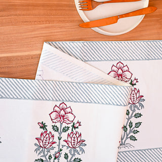 Agatha Cotton Table Runner Hand Blockprint