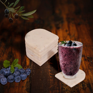 U Shape Marble Coaster (Set of 6)