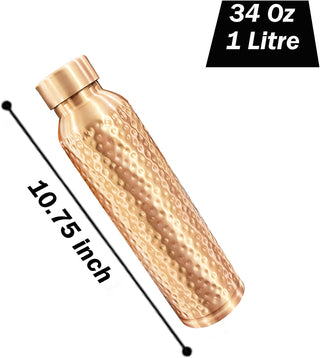 Oreo Hammered Copper bottle 34OZ