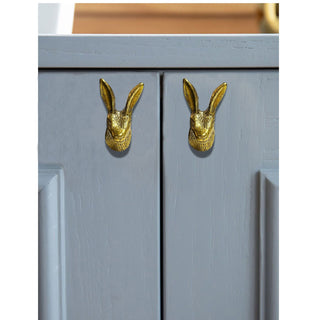 Bunny Face Brass Knobs (Set of 6)