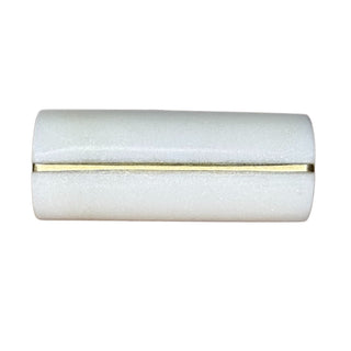 Ellipse White marble knob (set of 6)
