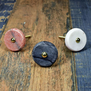 Tyre  Black Stone Knobs set of 6
