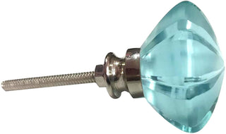 Blue Cut Tomato Glass Knob (Set of 6)