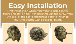 Sleeping Fox Brass Knobs (Set of 6)