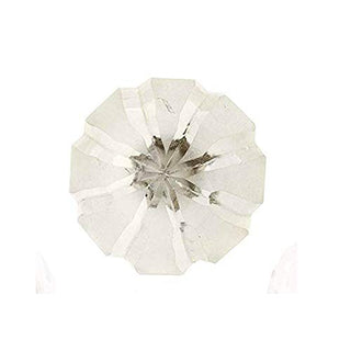 Clear Cut Tomato Glass Knob (Set of 6)