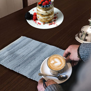 Perilla home Grey chindi Placemat (set of 4)