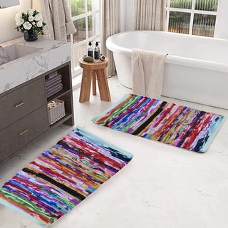 Perilla home Handmade Multi chindi Rug  (24 x 36 inch)