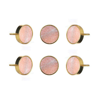 Set of 6 Swirled Marble Knob - Perilla Home