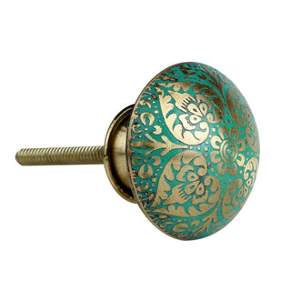 Set of six Sea green Bologna Knob - Perilla Home