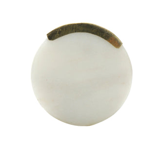 Set Of Six Round Marble Knobs - Perilla Home