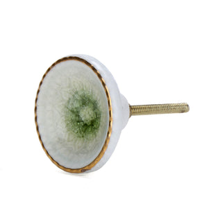 Marrakech Ceramic Knob Green ( Set Of 6 ) - Perilla Home
