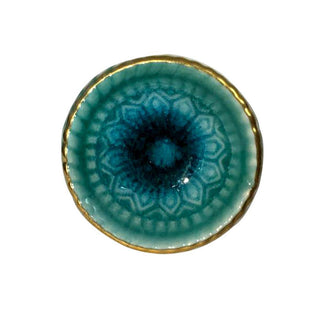 Marrakech Ceramic Knob Turquoise ( Set Of 6 ) - Perilla Home