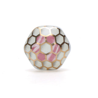 Set of six Hollyhock Pink Knob - Perilla Home