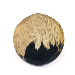 Vienna Black Wooden Knobs (Set of 6)