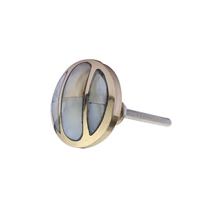 Marseille Brass Knobs | Mother of Pearl (Set of 6)