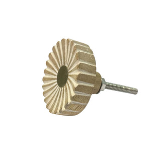 Siena White Wooden Knobs (Set of 6)