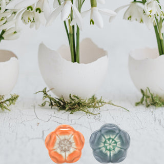Azalea Grey Ceramic Knob ( Set Of 6 )