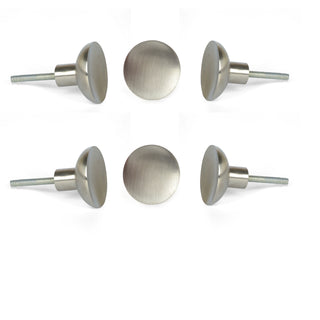 Silver Bonn Metal Knobs (Set of 6)